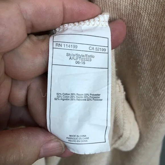 💕 Roxy boho full zip hooded sweater cream Medium - Picture 6 of 11